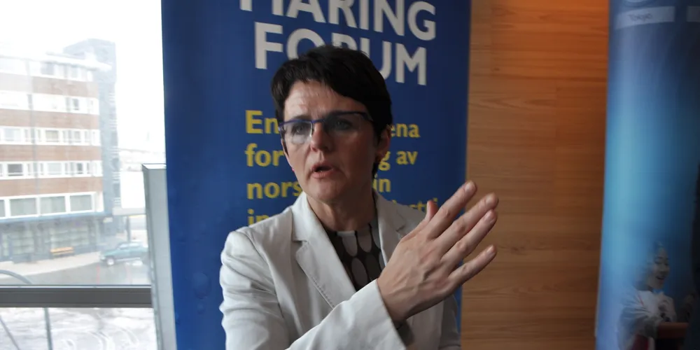 Lisbeth Berg-Hansen, Norwegian minister of fisheries and coastal affairs. (Foto: Bent-Are Jensen)