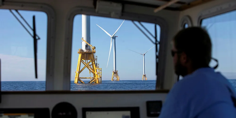 Looking at Block Island array, America's only offshore wind project