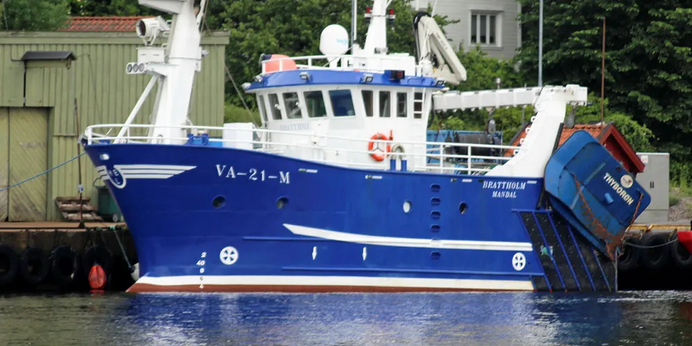 GOD FANGST: Vinterfisket har gitt gode rekefangster på revet og en del andre felt. «Brattholm» av Mandal la til kai sist uke med 1800 kilo reker, derav 712 kilo kokt, for Fiskelagets mottak på Gismerøya.