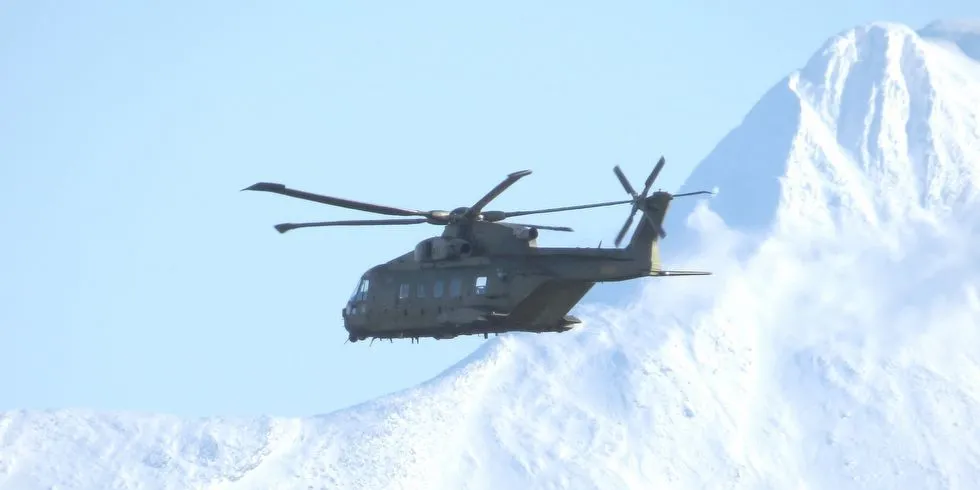 Agusta Westland AW101 er et av to helikoptre som kan bli arvtaker etter 330-skvadronens Sea King-maskiner. Foto: Jon Eirik Olsen
