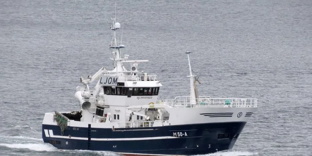 GOD FANGST: «Sklinnabanken» er registrert i Ålesund, men har valgt å fiske notseien i nord. Siste fangst ble ifølge innmeldingen tatt ved Torsvåg fyr i Nord-Troms.