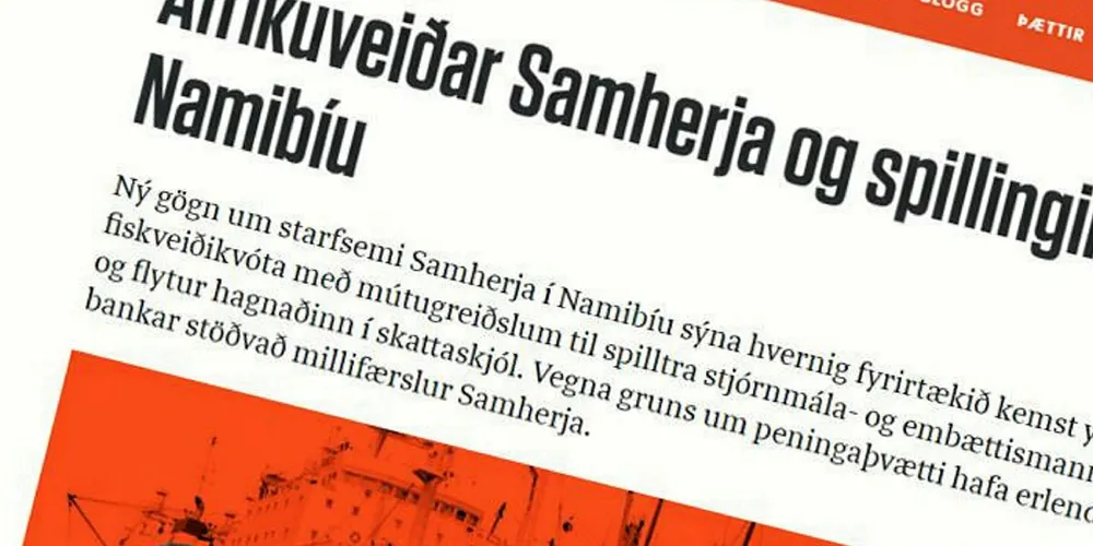 TILSVAR: Det islandske nettstedet Stundin har, sammen med RUV (som er Islands NRK) og Al Jazeera hatt en rekke avsløringer om Samherji, som Samherji hevder de ikke har fått anledning å tilbakevise med sine fakta.
