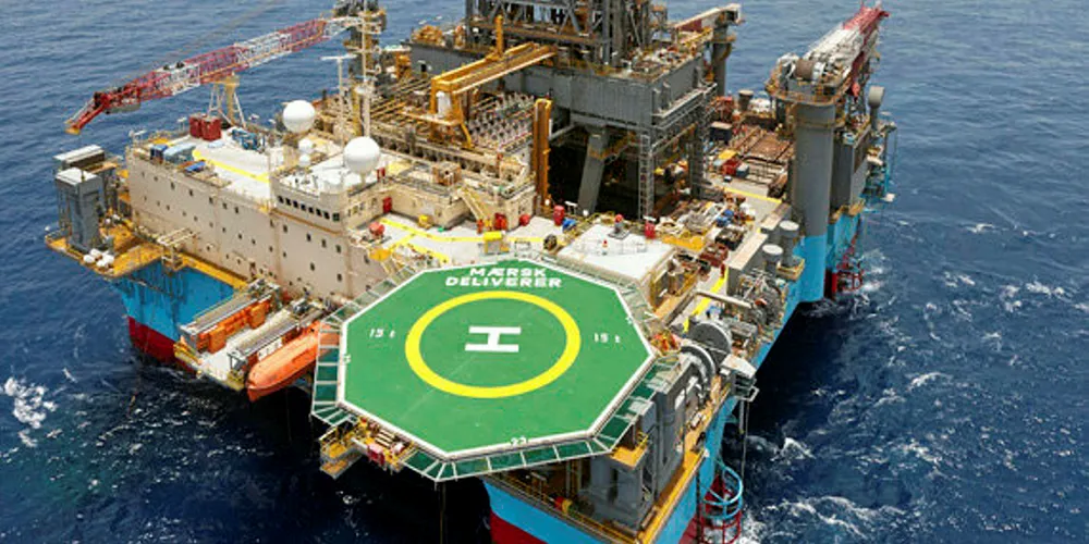 The Maersk Drilling semi-submersible Maersk Deliverer (built 2009). The company was picked by an analyst as a likely survivor of the oil price collapse in the drillship sector.