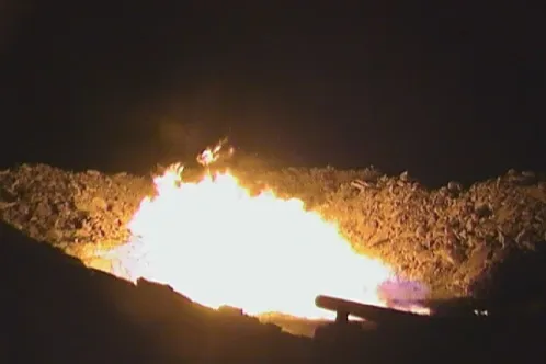 Glyde-1: a gas flare during testing of the lateral well in Northern Territory’s McArthur basin