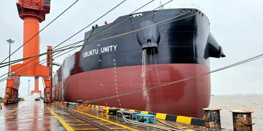 Anglo American describes itself as being the largest charterer of LNG dual-fuel capesizes in the world with a 10-strong fleet, including the Maran Dry-owned 190,000-dwt Ubuntu Unity (built 2023).