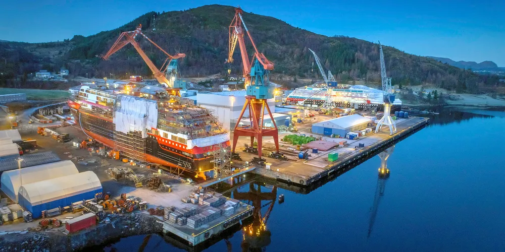 The Green Yard Kleven operates in the facilities of the former Kleven Verft at Ulsteinvik, south-west Norway.