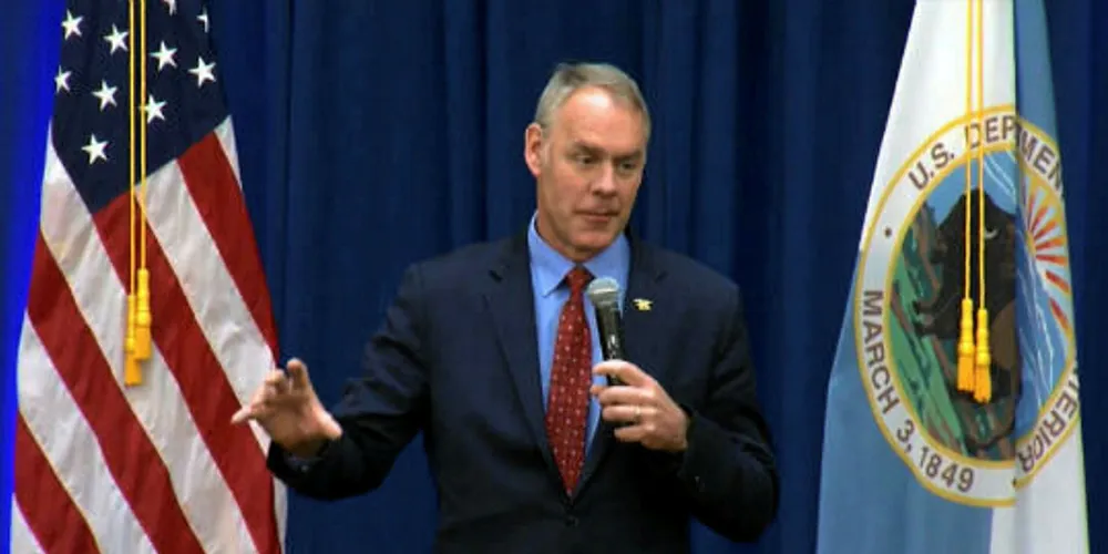 Interior Secretary Ryan Zinke.
