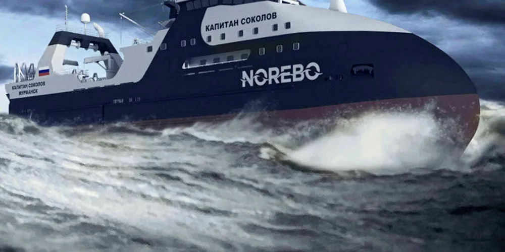 Norebo's first vessel, Captain Sokolov, was laid down at Severnaya Verf on Nov. 23 last year and is scheduled to be ready in 2020 for Murmansk-based Rybprominvest JSC, a unit of Norebo.
