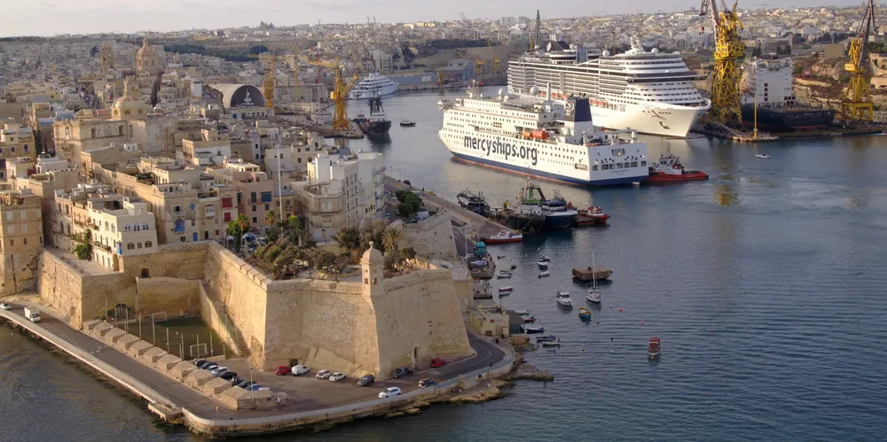 A view of the port in Malta, where the arrested 40,200-dwt tanker Dominia (built 2009) is scheduled to go on auction.