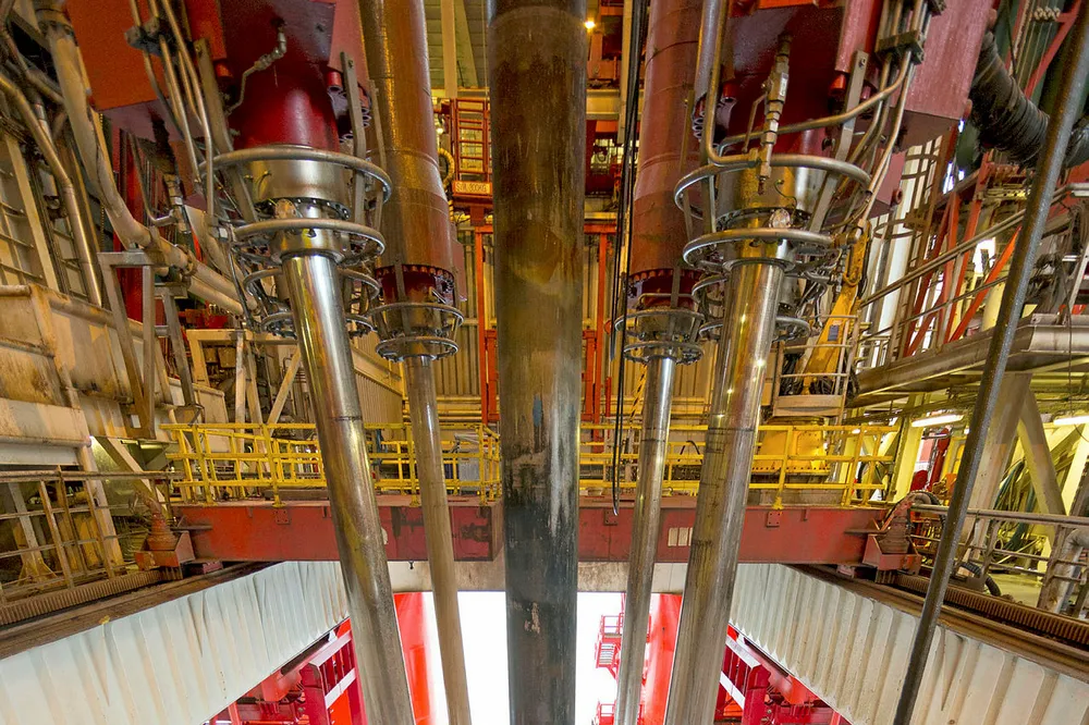 No joy: moonpool of Transocean Spitsbergen