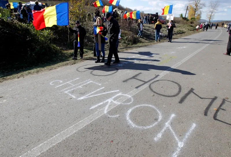 Drill debut: Chevron spuds first shale well in Romania, pictured here last October