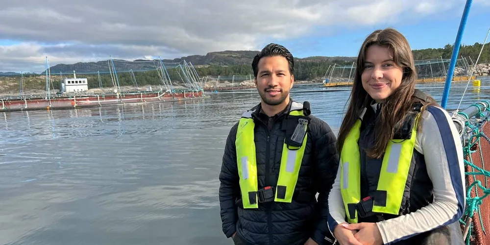 Marte Hagen Røe og Deepo Singh er begge nyansatte i Fish Pool.