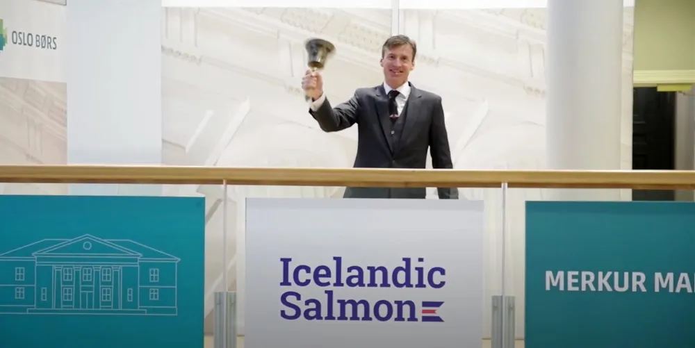 Icelandic Salmon, formerly Arnarlax, was admitted on Oslo Stock Exchange's Merkur Market on Oct. 27, 2020.