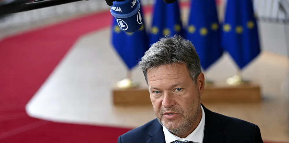 German Federal minister of economic affairs and climate action Robert Habeck.