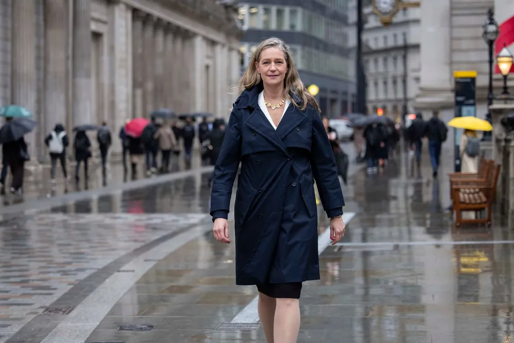 Ida Lerner har nå takket ja til en jobb i en internasjonal storbank. Her fotografert i London under DNBs kapitalmarkedsdag i fjor.
