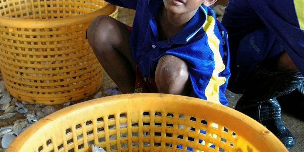 Child labor, slavery at sea