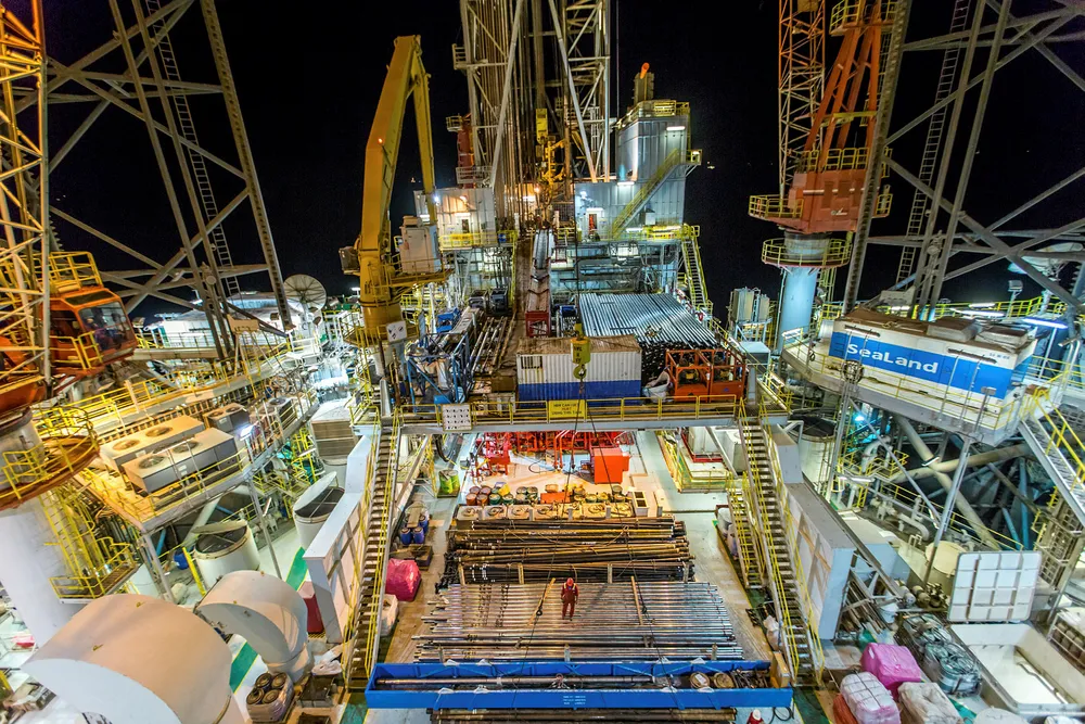 On station: the Jack-up COSL Strike is drilling for Saudi Aramco off Saudi Arabia
