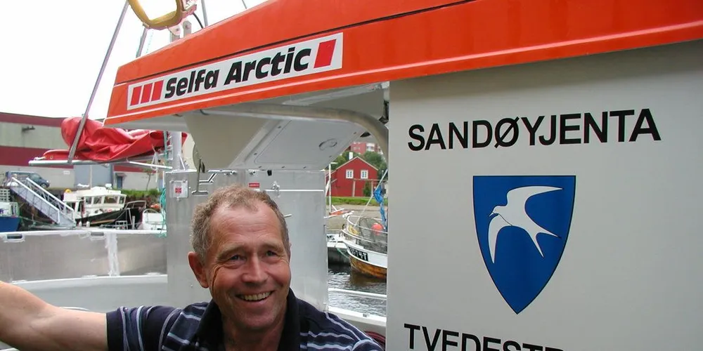 Ola Mosberg, sjarkfisker fra Tvedestrand. Arkivfoto: Selfa