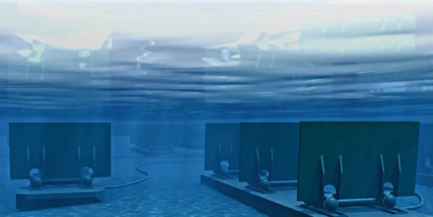 WaveRoller underwater device gets ready to rock