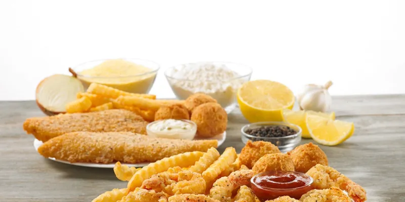 Church's Chicken - butterfly shrimp and crispy fish