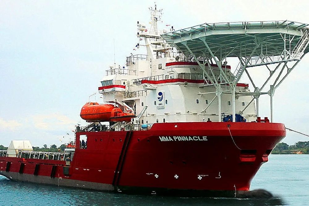 Charter: the MMA Pinnacle OSV will carry out a minimum three-year charter for Subsea 7 subsidiary i-Tech Services
