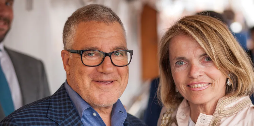 Idan Ofer and Peter Anker’s wife Helene.