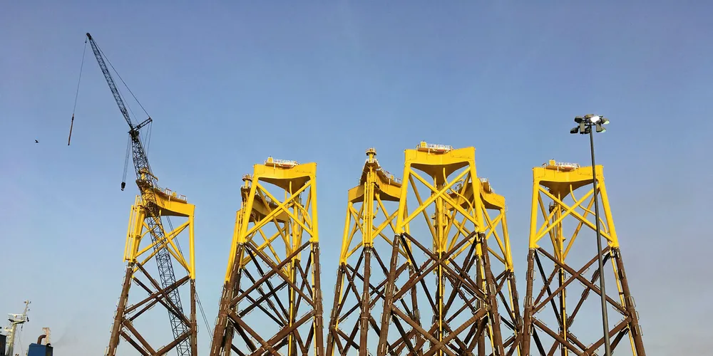 EA1 jackets at Lamprell's yard in the UAE.
