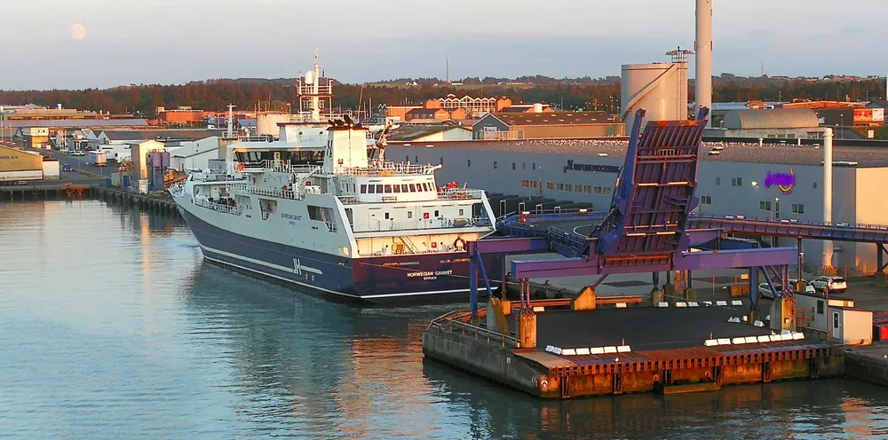 The Norwegian Gannet is on its way to Hirtshals, Denmark.