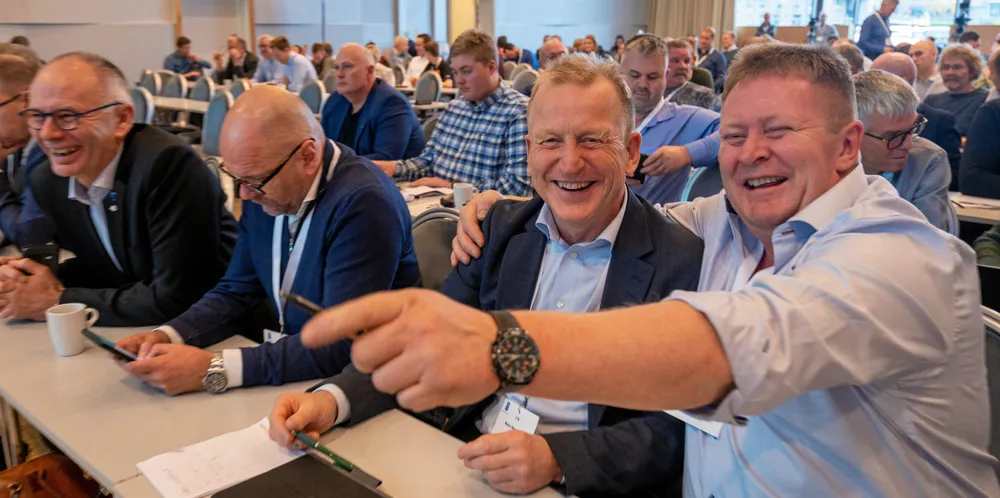 Kjell Ingebrigtsen, Arild Aarvik, Kåre Heggebø og Kurt Ludvigsen kan se fremtiden for Norges Fiskarlag langt lysere i møte nå når organisasjonen har evnet å samles om en organisering for fremtiden.