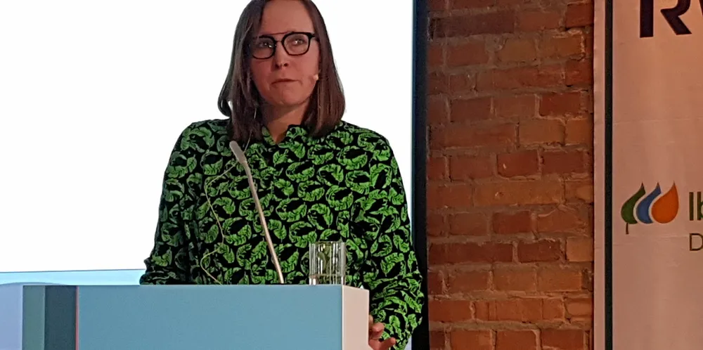 BP Germany offshore head Ina Kamps at Berlin offshore wind conference.