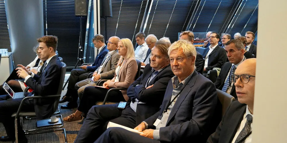 Delegates listen intently at the IntraFish Seafood Investor Forum in London last week.