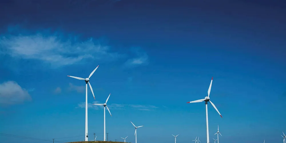 A Copel wind farm in central Brazil