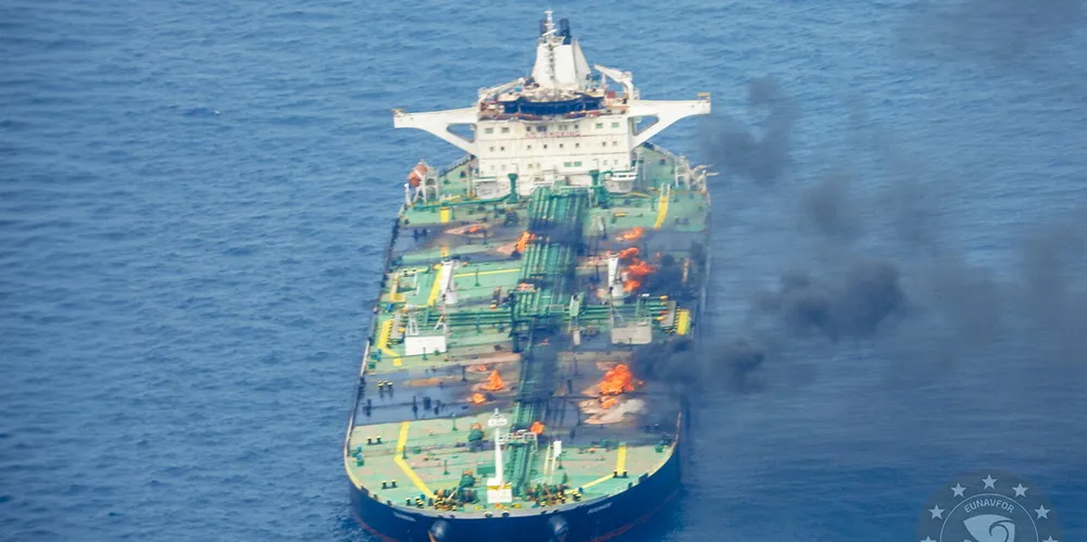 Houthi militants boarded Delta Tankers’ Sounion to lay explosives that were later detonated from sea, triggering a series of fires.