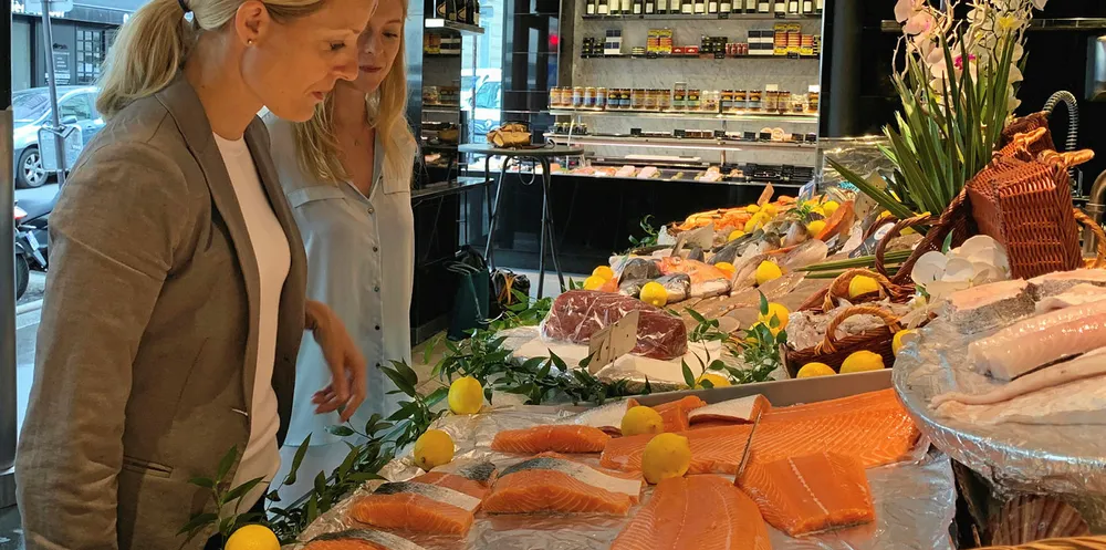 While foodservice struggles, Chilean farmed salmon producers are finding a booming retail business.