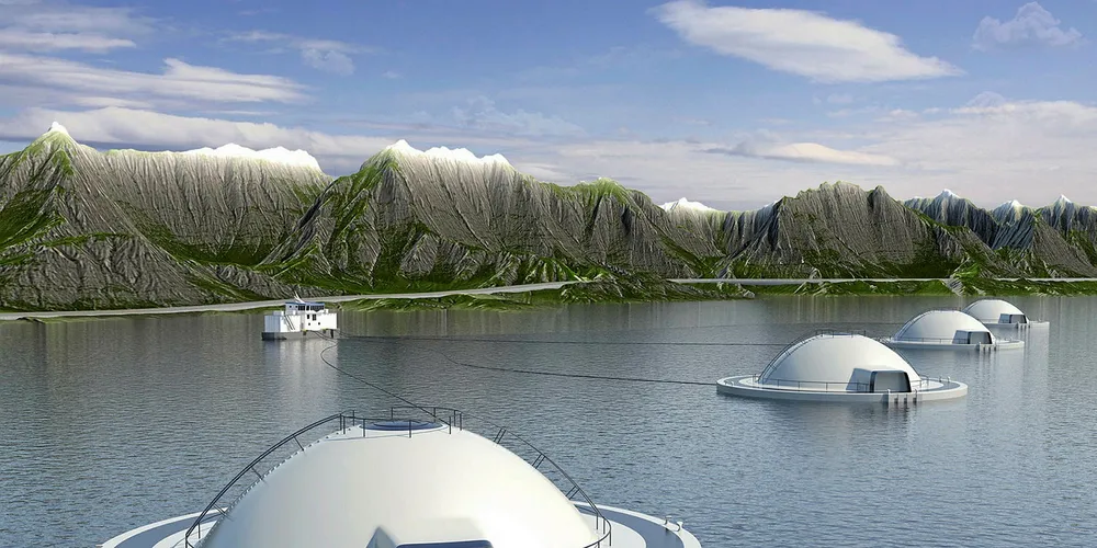 Slik vil Egget se ut. Illustrasjon: Hauge Aqua / Kreativ Side