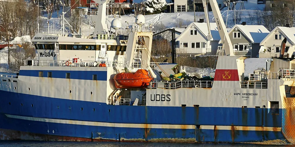 SATSER: Flere russiske trålere har satset på reketråling i Barentshavet. Her er «Mark Lubovskii» ved kai i Harstad.