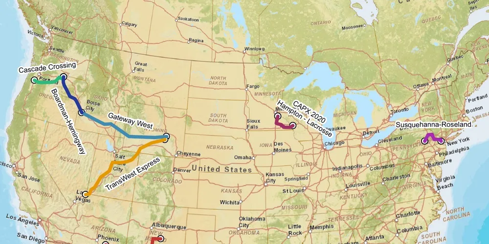 Fast-track review promised for seven US transmission lines