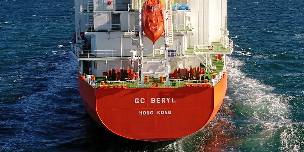 The 20,000-dwt GC Beryl (built 2021) is owned by Shanghai Junzheng Shipping.
