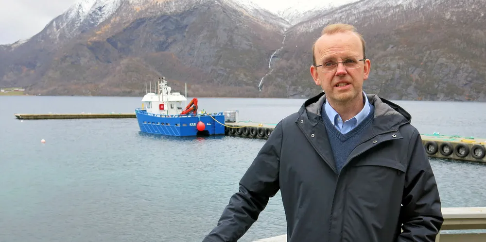 TAKKER HAVBRUKSFONDET: Ordfører Bjørn Magne Pedersen (H) i Gildeskål, sier at kommunen ville ha fått en økonomisk smell i fjor hvis det ikke var for havbruksfondet.