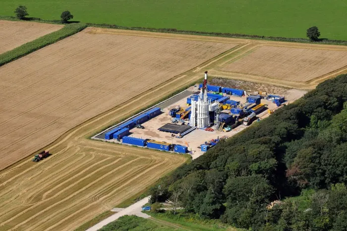In Lancashire: a Cuadrilla drilling site
