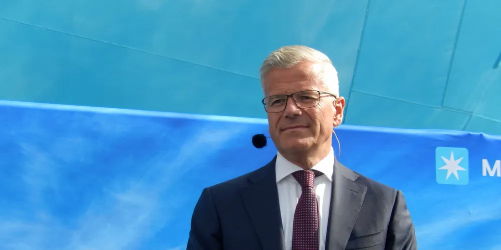 AP Moller-Maersk CEO Vincent Clerc.