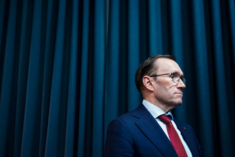 Utenriksminister Espen Barth Eide møtte pressen tirsdag etter tollavgjørelsen.