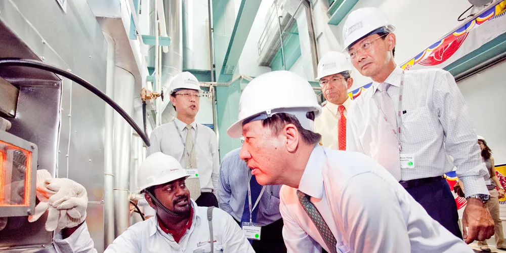 A look at the furnace of Singapore's newest waste-to-energy plant