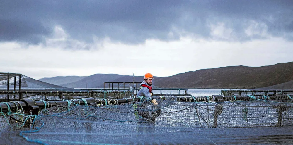Grieg, the largest salmon farmer in Shetland, put out a fire at its hatchery Wednesday.