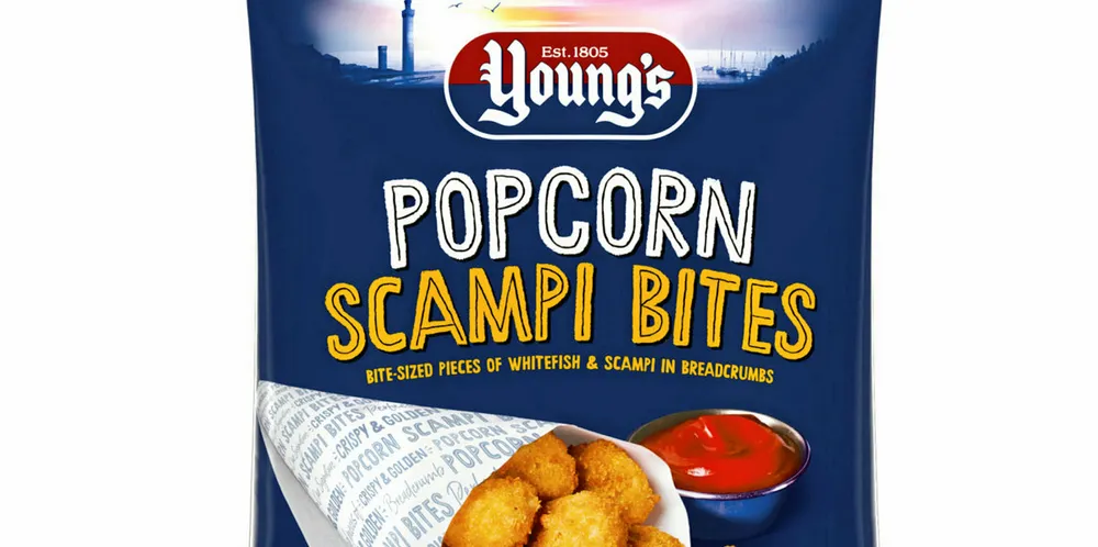 Young's launches snack-focused scampi product.