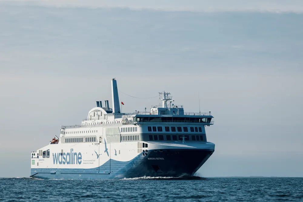 «Aurora Botnia» på jomfruturen i 2021.