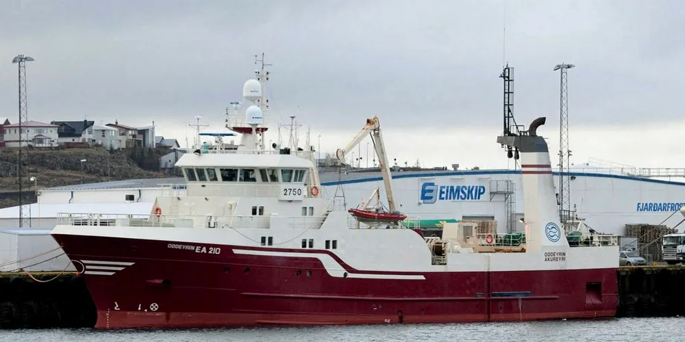 Samherji sold 'Oddeyrin last year to Nergård Group.