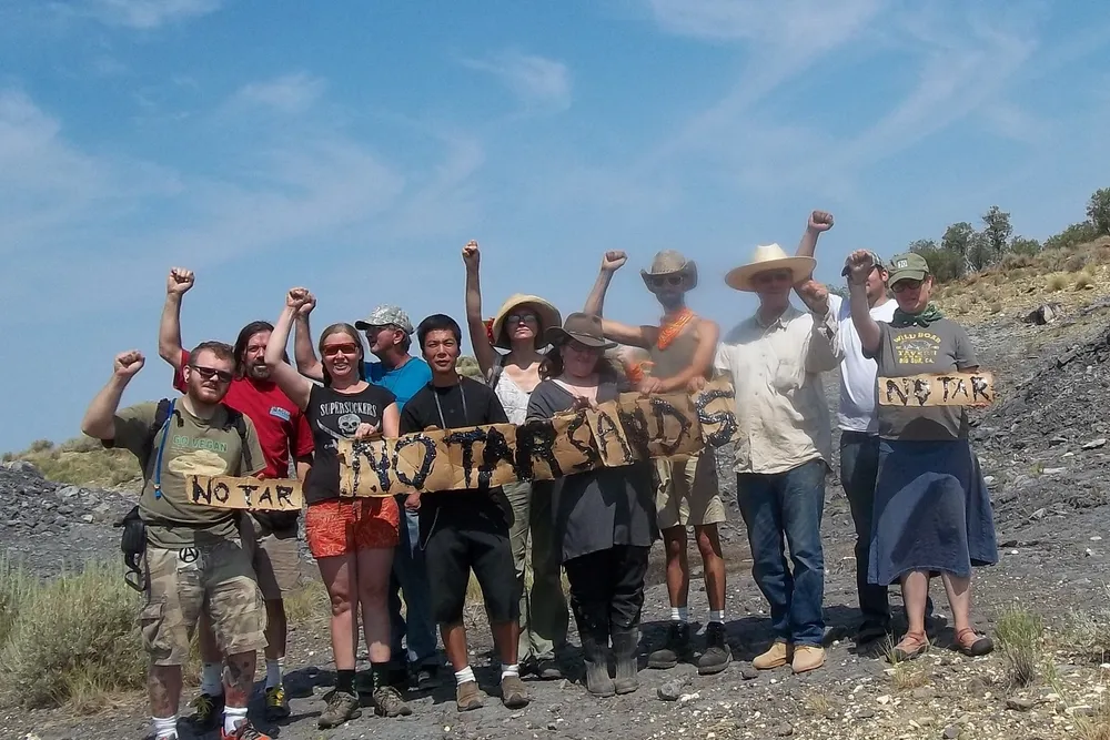 Protest: oil sands demonstrators arrested