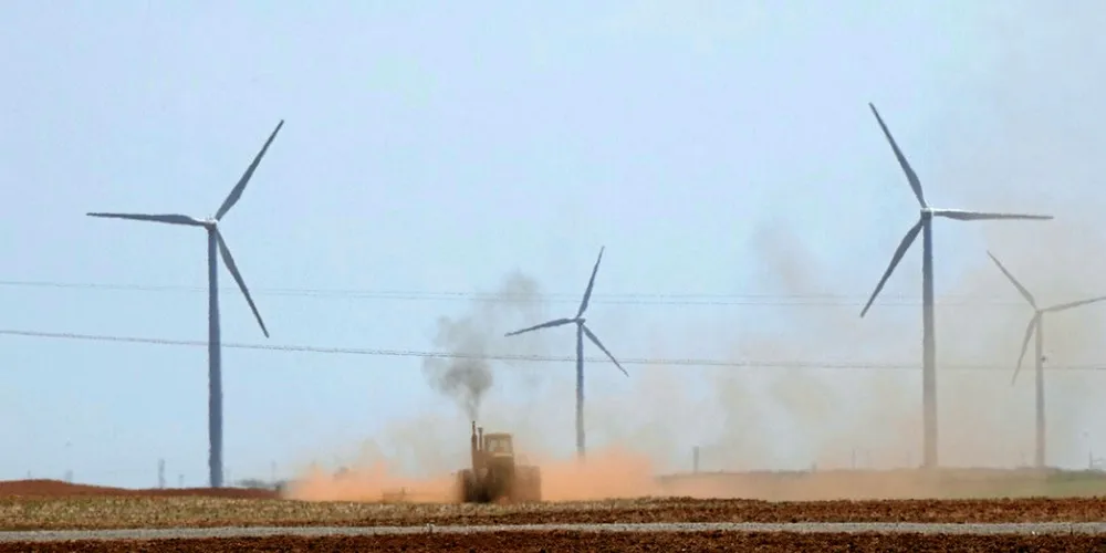 An Oklahoma wind farm (Credit: USDA)