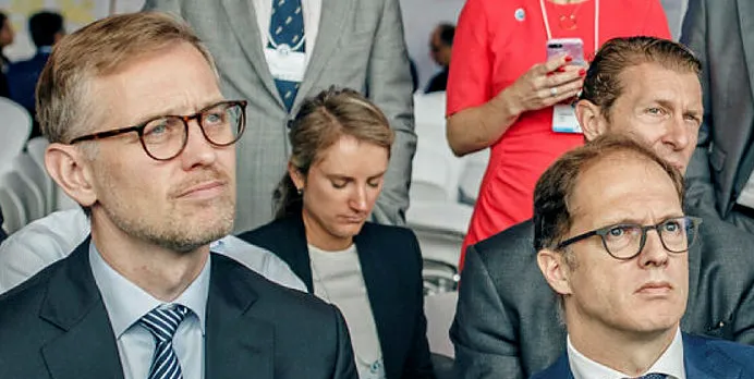 If Hugo De Stoop (right) were to consider taking Euronav private, he could do worse than chat to Maersk Tankers CEO Christian M Ingerslev (left).
